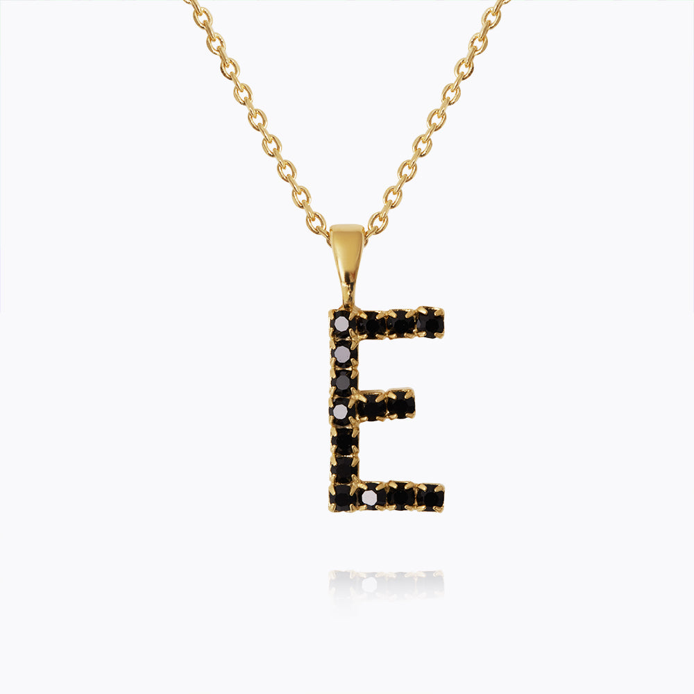 Personalized Mini Letter Necklace - Elegant Black Initial Pendant Jewelry for Women - Perfect Gift for Birthday, Anniversary & Valentine's Day - Everyday Wear & Special Occasions