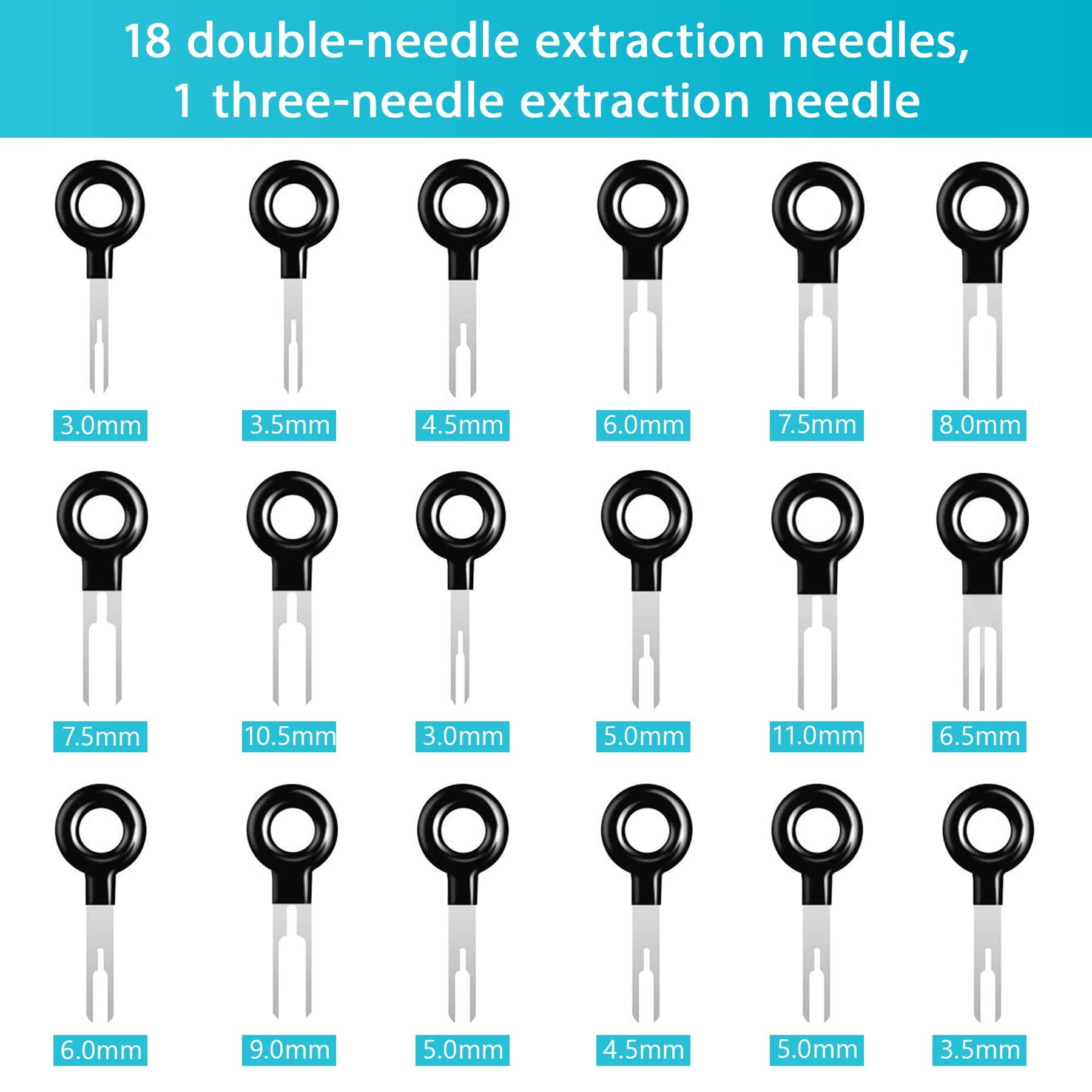44 Pcs Terminal Removal Tool Kit - Depinning & Pin Extractor Set for Electrical Connectors | Automotive, Car & Household Wire Terminal Release Tools | Perfect for DIY Repairs, Electrical Projects & Vehicle Maintenance