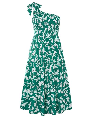 Green White Floral