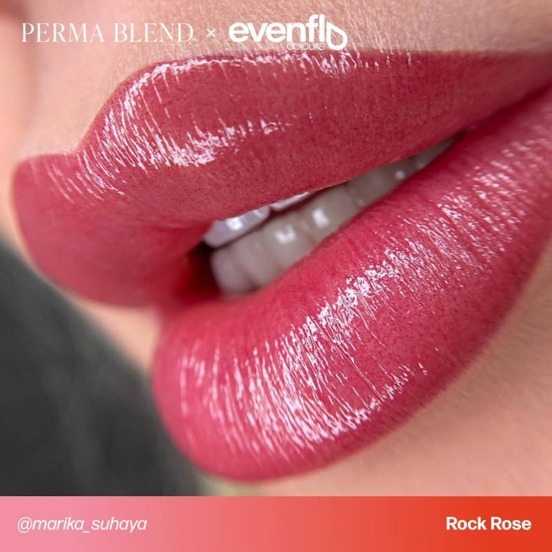 Perma Blend Luxe Evenflo Rock Rose Pigment - Professional Tattoo Ink for Vibrant & Long-Lasting Body Art - Perfect for Tattoo Artists & Permanent Makeup