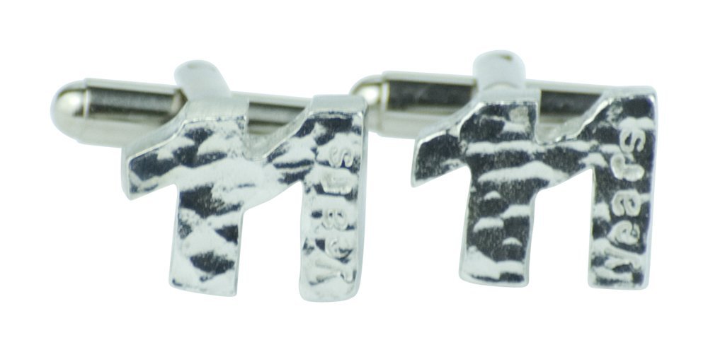 11th Anniversary Gifts for Him - Rustic Hammered Cufflinks with Unique Texture - Perfect 11 Year Wedding Gift for Husband, Boyfriend or Dad - Great for Formal Events, Date Nights & Special Occasions