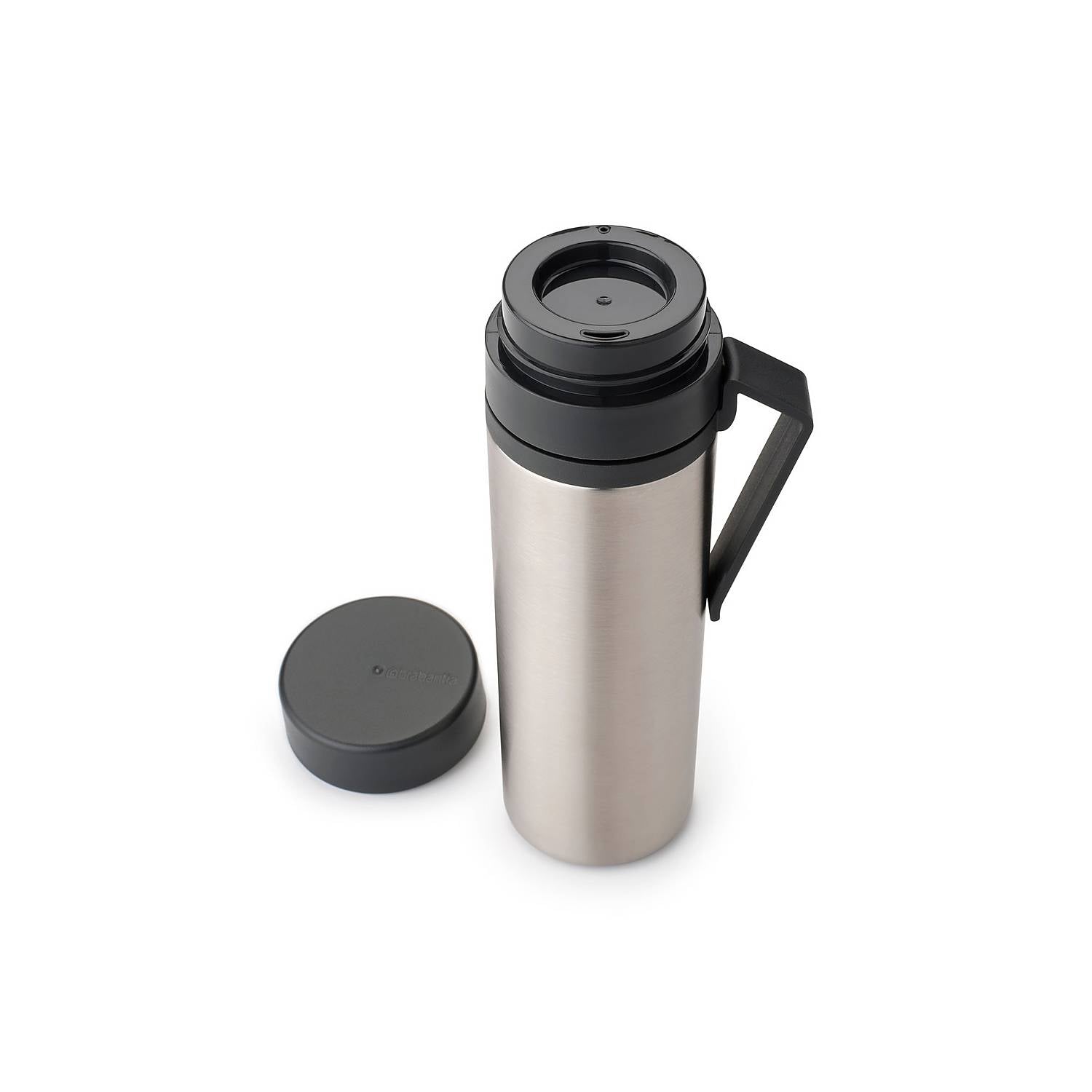 Insulated Stainless Steel Flask 0.5L (17oz) - Dark Grey, Leak-Proof & Temperature Control for Coffee, Tea or Water - Perfect for Travel, Camping & Outdoor Activities
