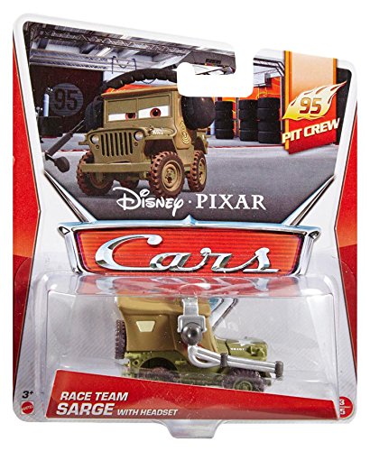 Disney Pixar Cars Sarge with Headset Diecast Toy Vehicle - Collectible Die-Cast Car for Kids & Fans - Perfect for Play, Display, and Gifts