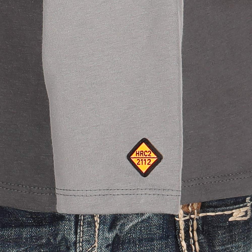 Wrangler Riggs Workwear Men's Knit Baseball Henley Shirt - Durable Comfort for Construction, Farming & Outdoor Work