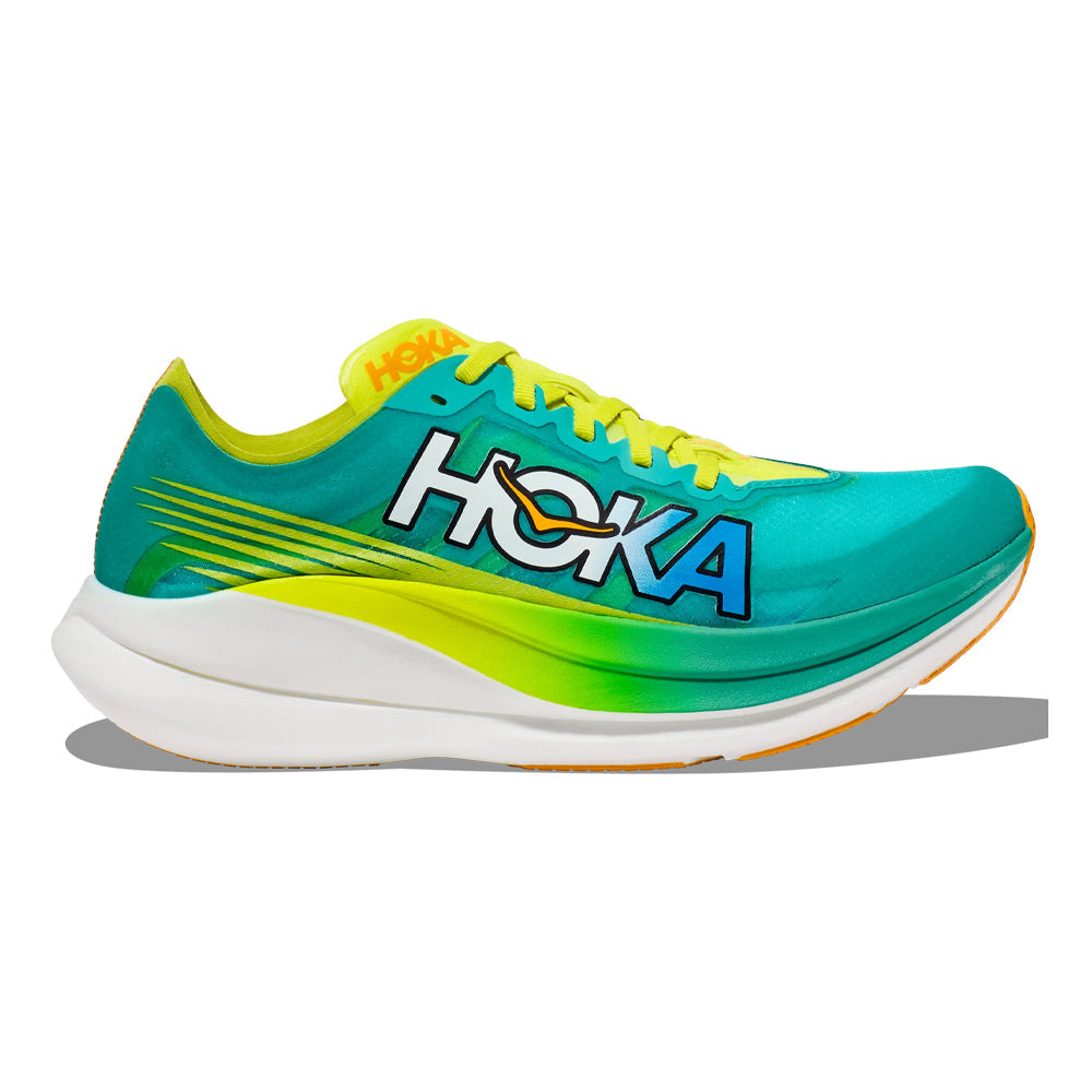 HOKA ONE ONE Rocket X 2 Running Shoes - Lightweight Performance Sneakers for Men & Women - Road Racing & Marathon Training Shoes for Speed & Comfort