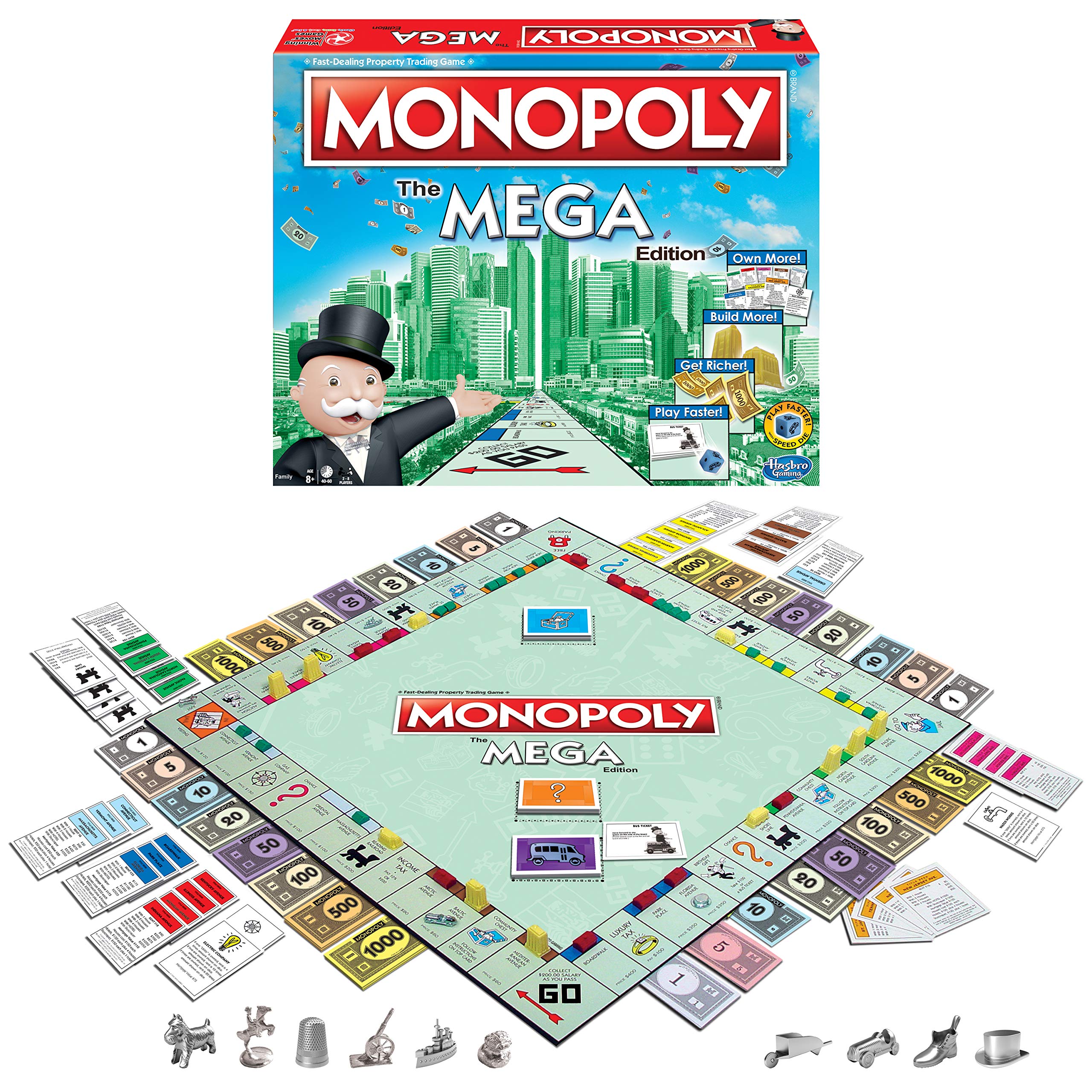 Monopoly The Mega Edition Board Game - Family Fun Night