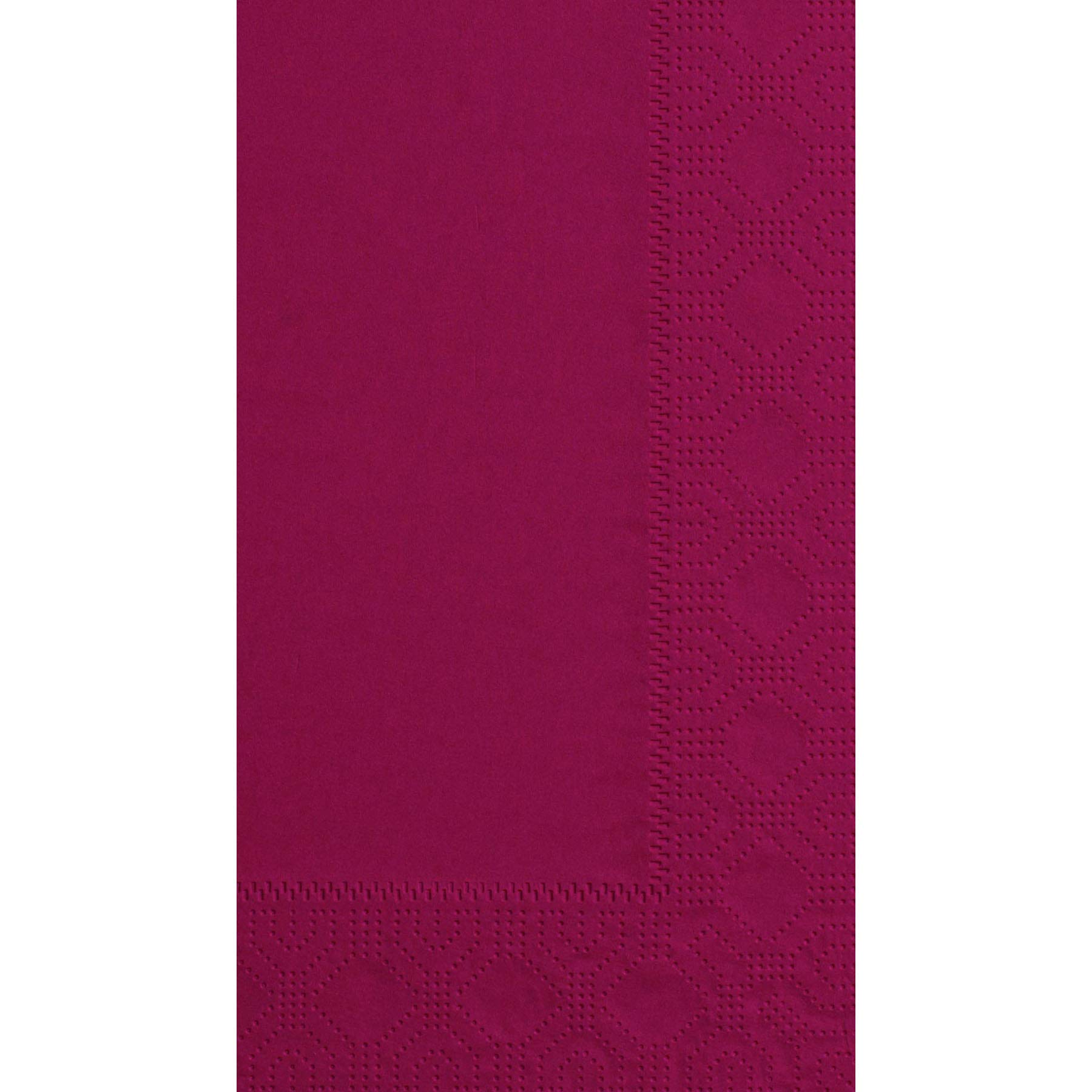 Hoffmaster 180524 Premium 2-Ply Dinner Napkins - Burgundy, Regal Embossed, 15