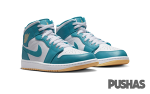 Air Jordan 1 Mid 'Aquatone' Basketball Shoes 2023 - Men's Retro Sneakers for Casual Wear, Street Style & Gym Training