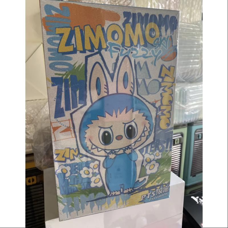 Labubu The Monsters Zimomo Fuzzy Sky Blue Limited Edition Collectible Figure - Cute Anime Character for Display, Gift & Home Decor