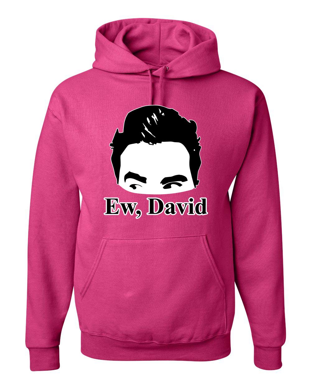 Wild Bobby Funny 'Ew, David' Meme Hoodie - Alexis & Moira Schitt's Creek Pop Culture Unisex Sweatshirt | Perfect for TV Show Fans, Comedy Lovers & Casual Wear