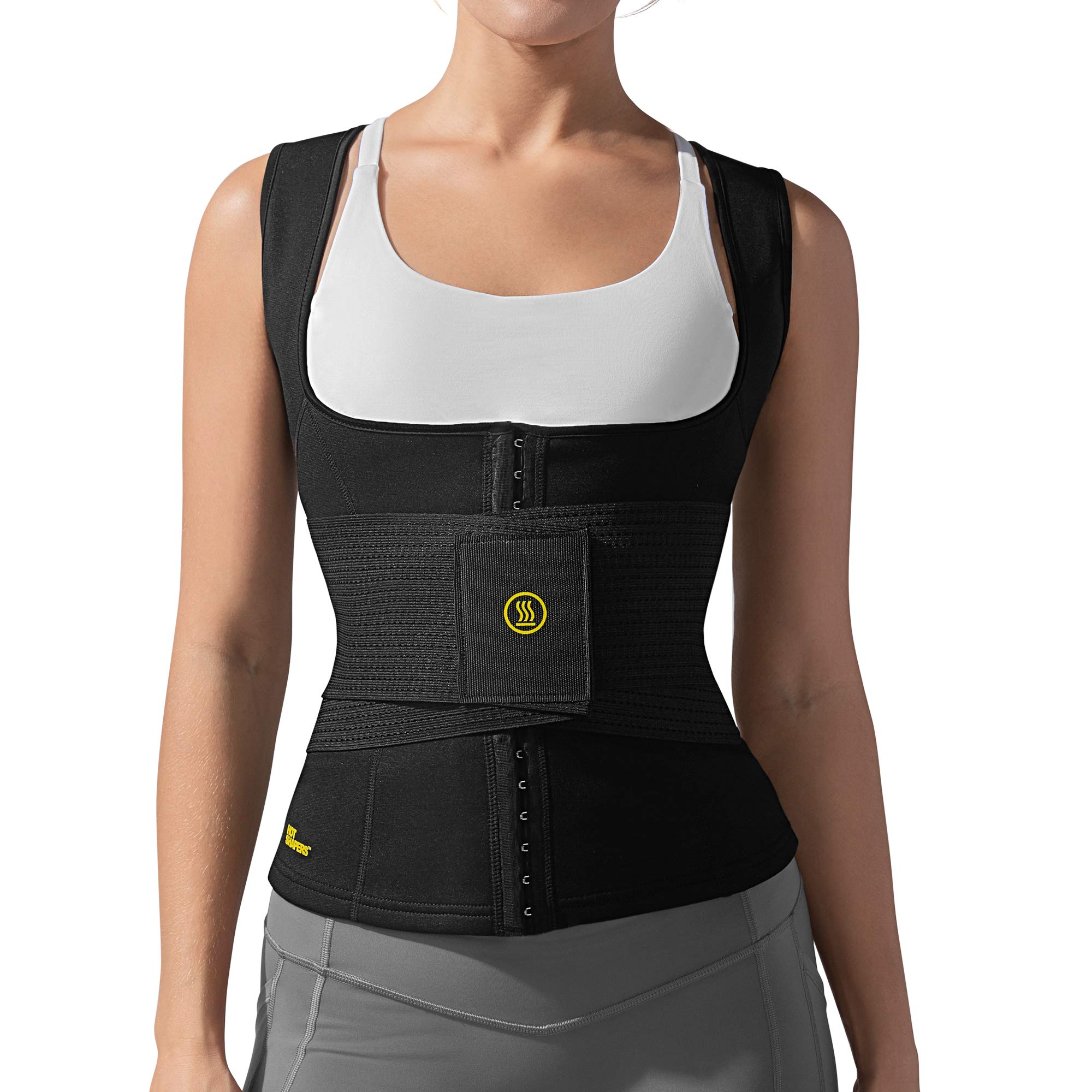 Hot Shapers Women's Waist Trainer Cami - Slimming Sweat Vest for Tummy Control & Body Shaping - Perfect for Workouts, Postpartum Recovery & Everyday Wear