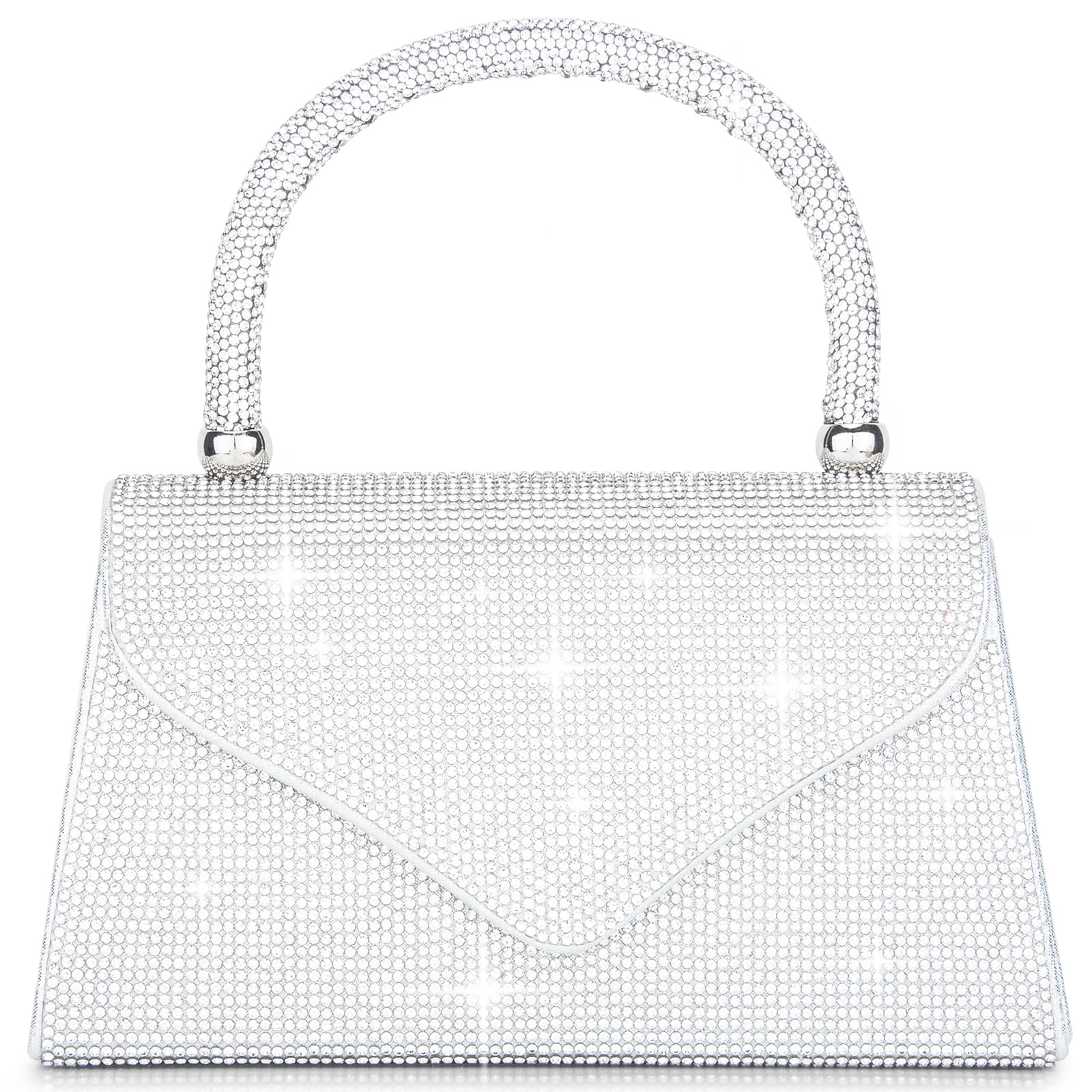 Elegant Rhinestone Glitter Clutch Purse for Women - Small Evening Bag for Party, Wedding, Prom & Special Occasions | Stylish Ladies Handbag for Formal Events & Night Out