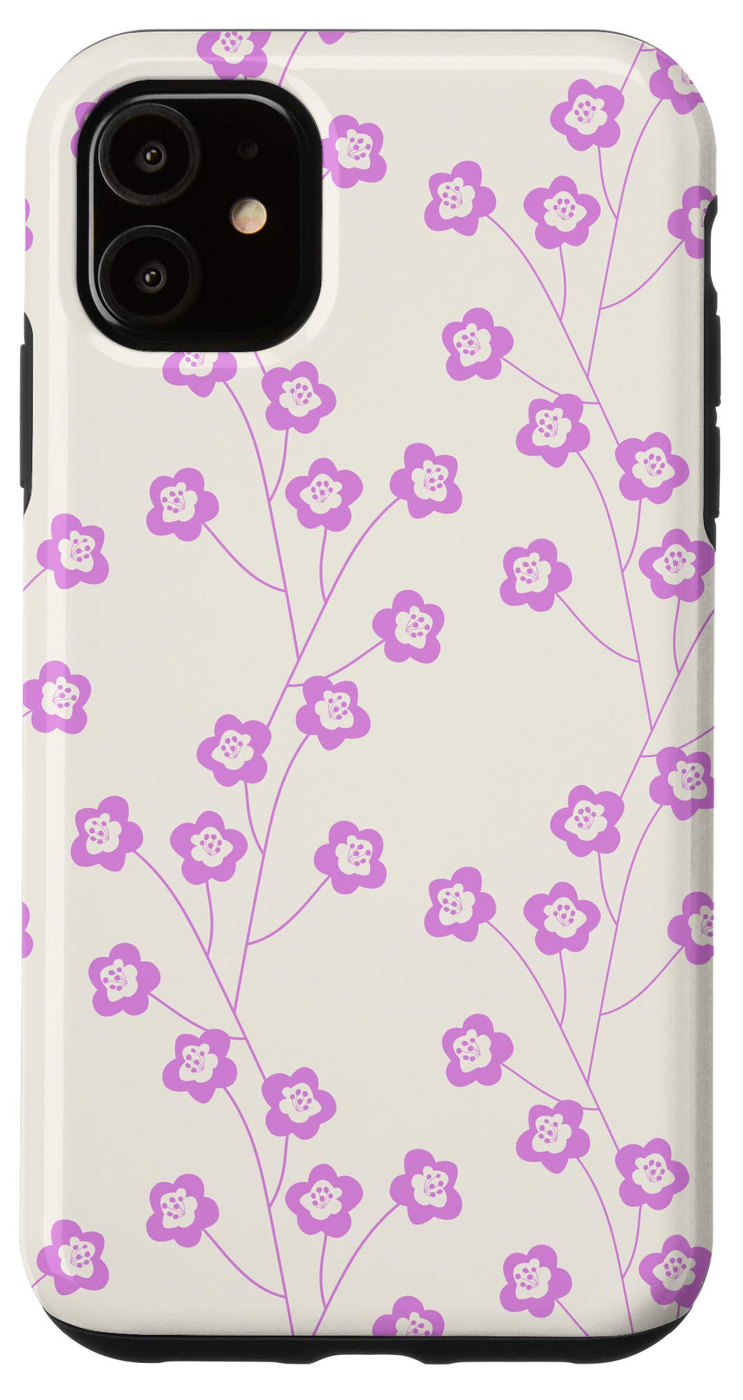 iPhone 11 Phone Case - Pink Cherry Blossom Floral Design, Slim Protective Cover for Women, Perfect Gift for Mom, Girlfriend & Teens (Use for Daily Protection & Style Enhancement)