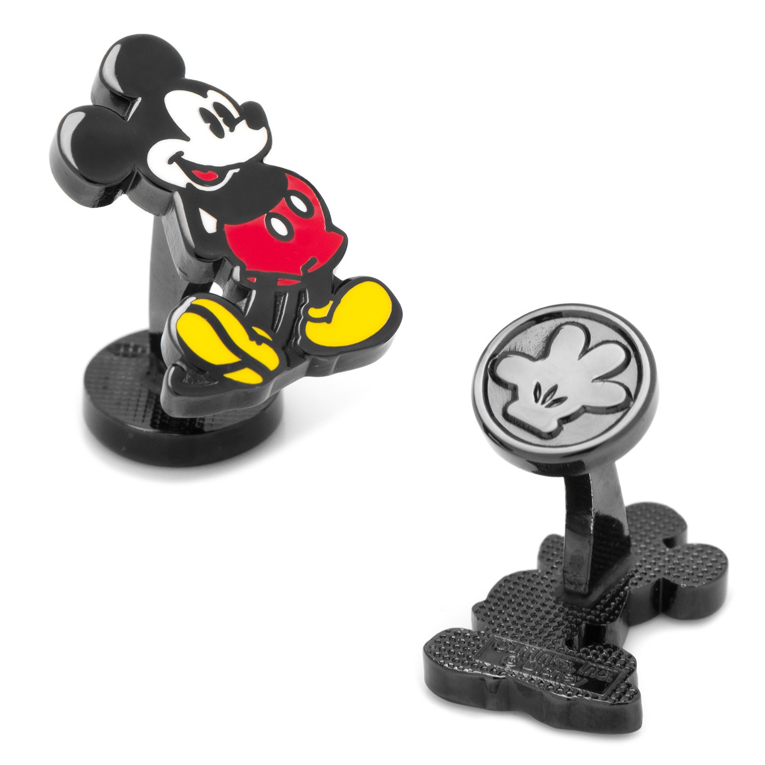 Disney Classic Mickey Mouse Cufflinks for Men - Officially Licensed Silver Tone Dress Shirt Accessories - Perfect for Weddings, Business Meetings & Formal Events