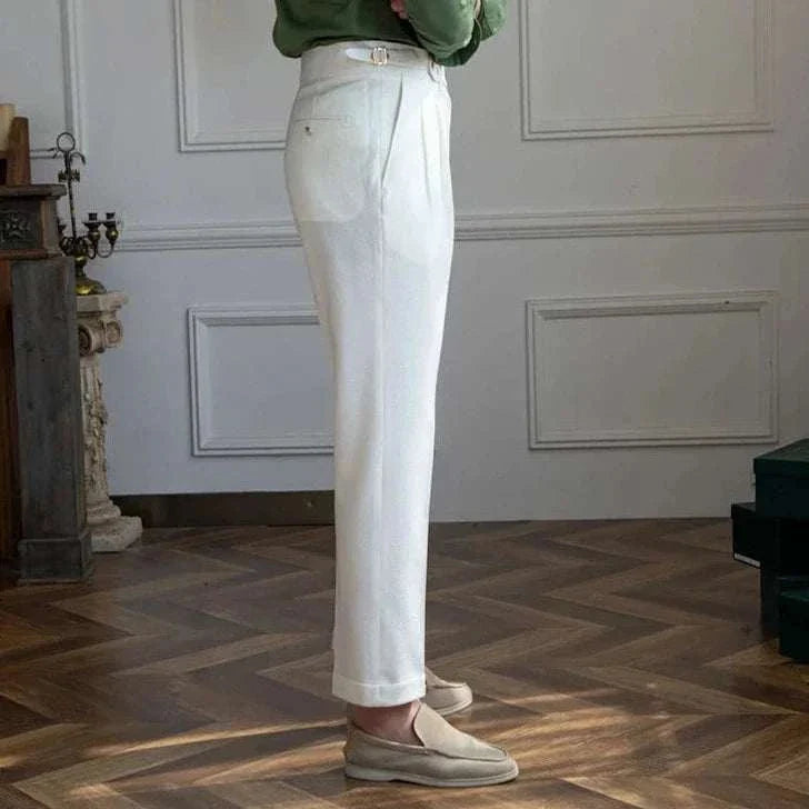 Italian Designer High Waist Office Pants for Women - Professional Work Trousers for Business Casual & Formal Workwear