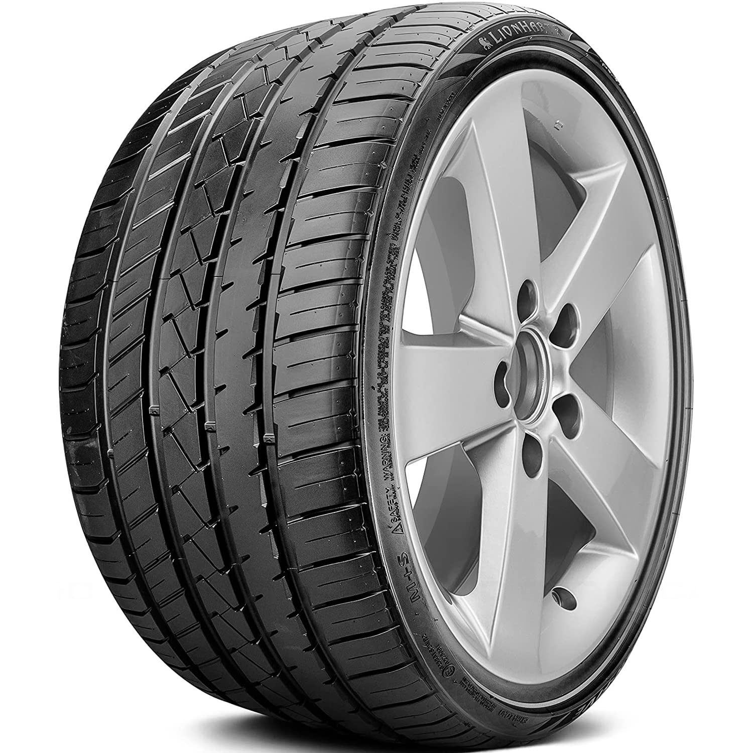 Lionhart LH-FIVE High Performance Radial Tire 295/25R24 102W - Ultra Grip for Sports Cars & Luxury Vehicles in All Weather Conditions