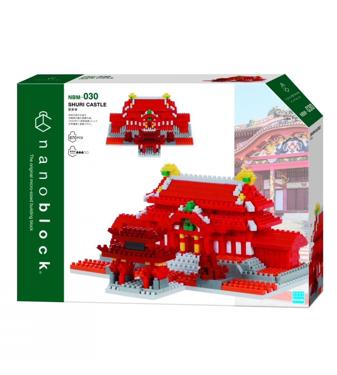 Nanoblock Shuri Castle Building Kit NBM 030 - Miniature Japanese Architecture Model for Collectors & Home Decor