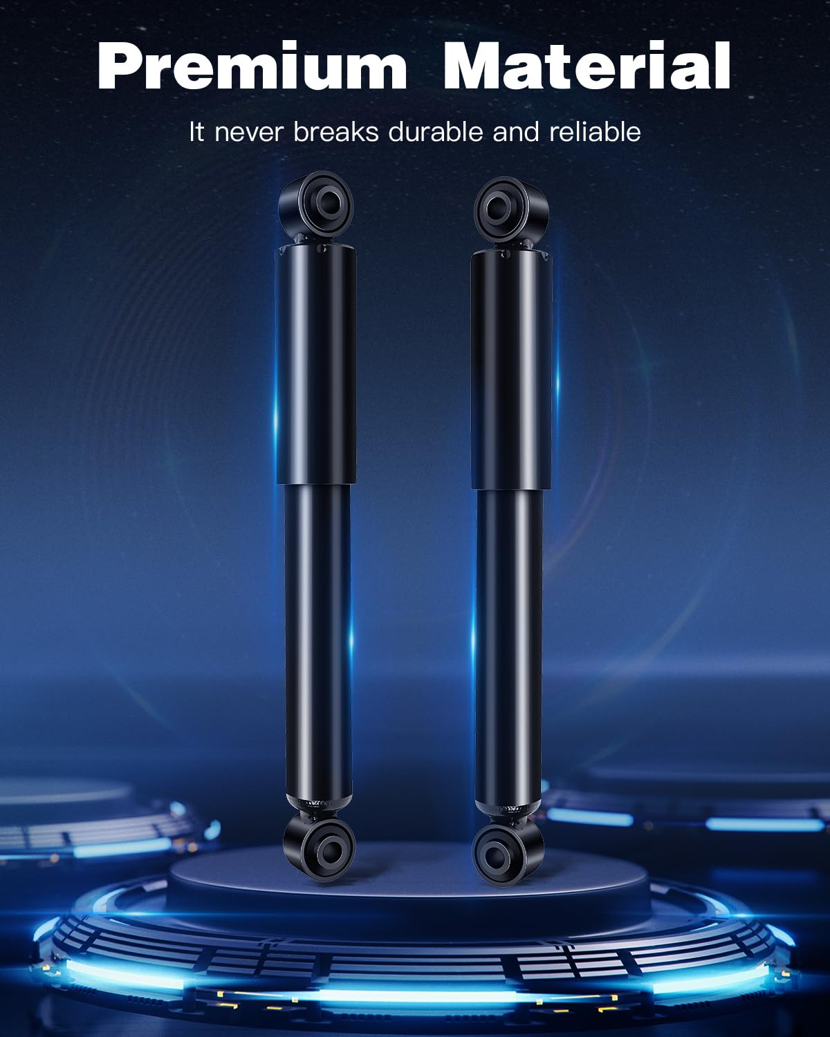 ECCPP Gas Rear Shock Absorbers for Honda Accord 2001-2002, Acura MDX 1999-2004, Honda Odyssey 1999-2004, Honda Pilot 2003-2008 - Pair Replacement (Part #344353) | Smooth Ride & Enhanced Suspension for City Driving & Off-Road Adventures