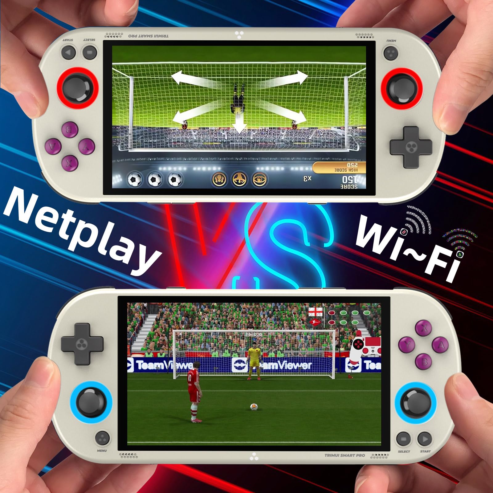 Trimui Smart Pro 5-inch Portable Retro Game Console - Handheld Gaming System with 64GB Storage, Rechargeable Battery & Classic Games - Perfect for Travel, Commuting and Retro Gaming Enthusiasts