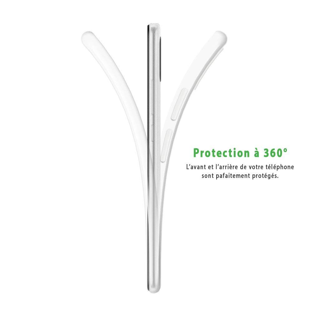Xiaomi Redmi Note 9S/9 Pro/9 Pro Max Case - Slim Transparent Protective Cover with 360° Full-Back Protection | Feather Design | Shockproof & Scratch Resistant | Perfect for Everyday Use, Travel & Outdoor Activities