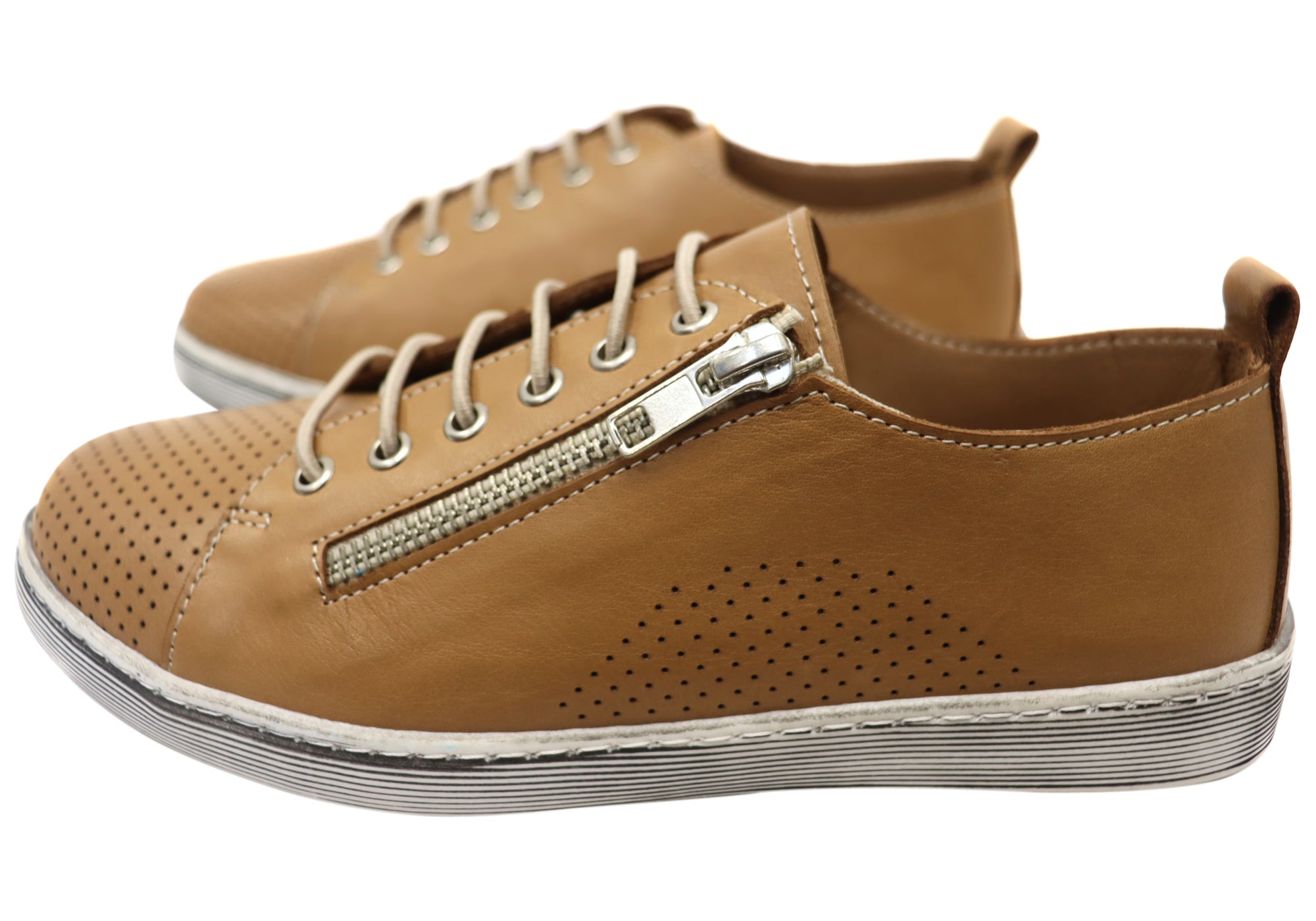 Orizonte Iris Women's Comfortable Leather Casual Shoes - European Style for Walking, Work & Everyday Wear