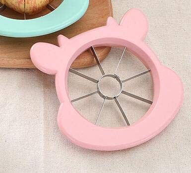 WOIWO 2-Pack Cute Cartoon Stainless Steel Apple Corer & Slicer - Fruit Cutter for Apples, Pears - Perfect for School Lunches, Fruit Salads & Party Platters