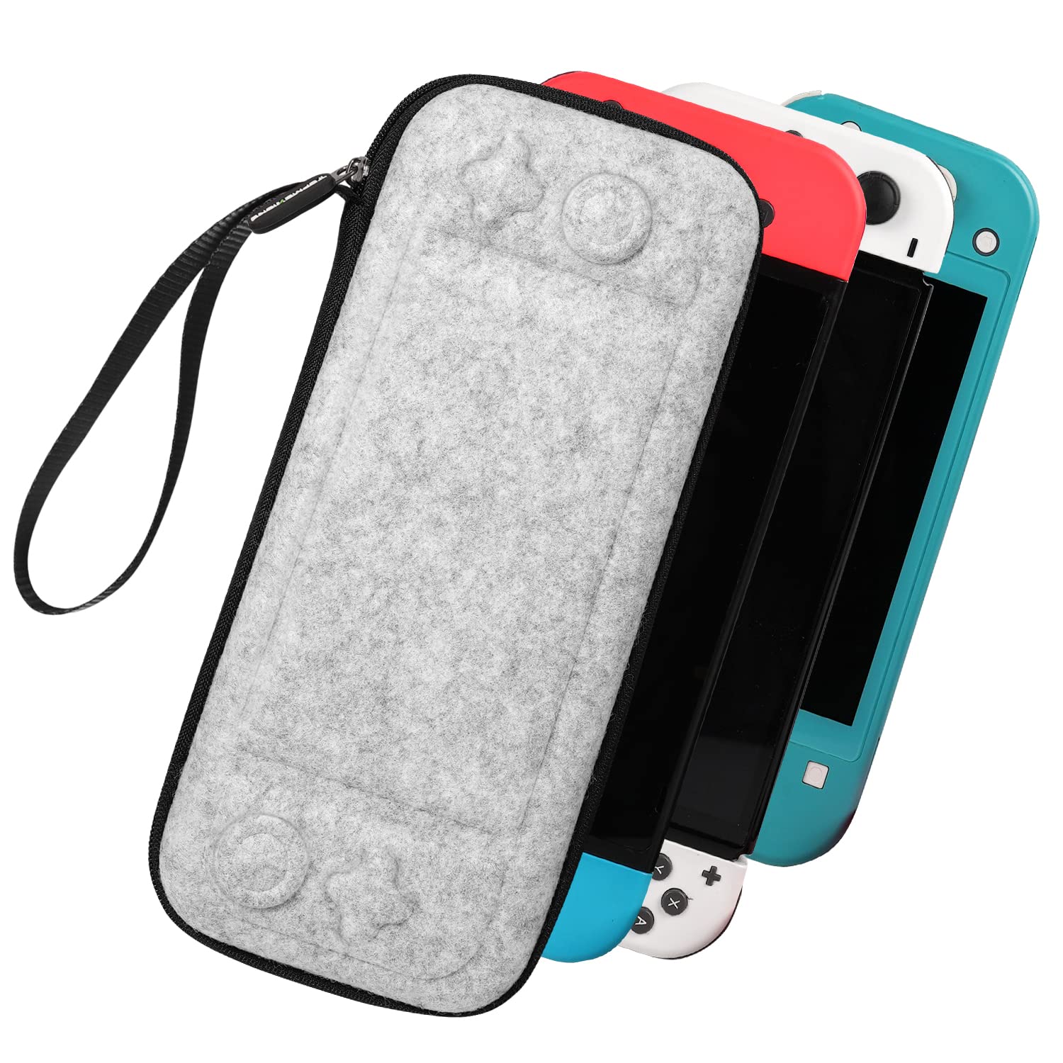 Sarlar Switch Hard Carrying Case for Nintendo Switch/OLED/Lite - Portable Protective Travel Case with 16 Game Cartridge Slots | Perfect for Gaming On-The-Go, Airplane Travel & Console Storage