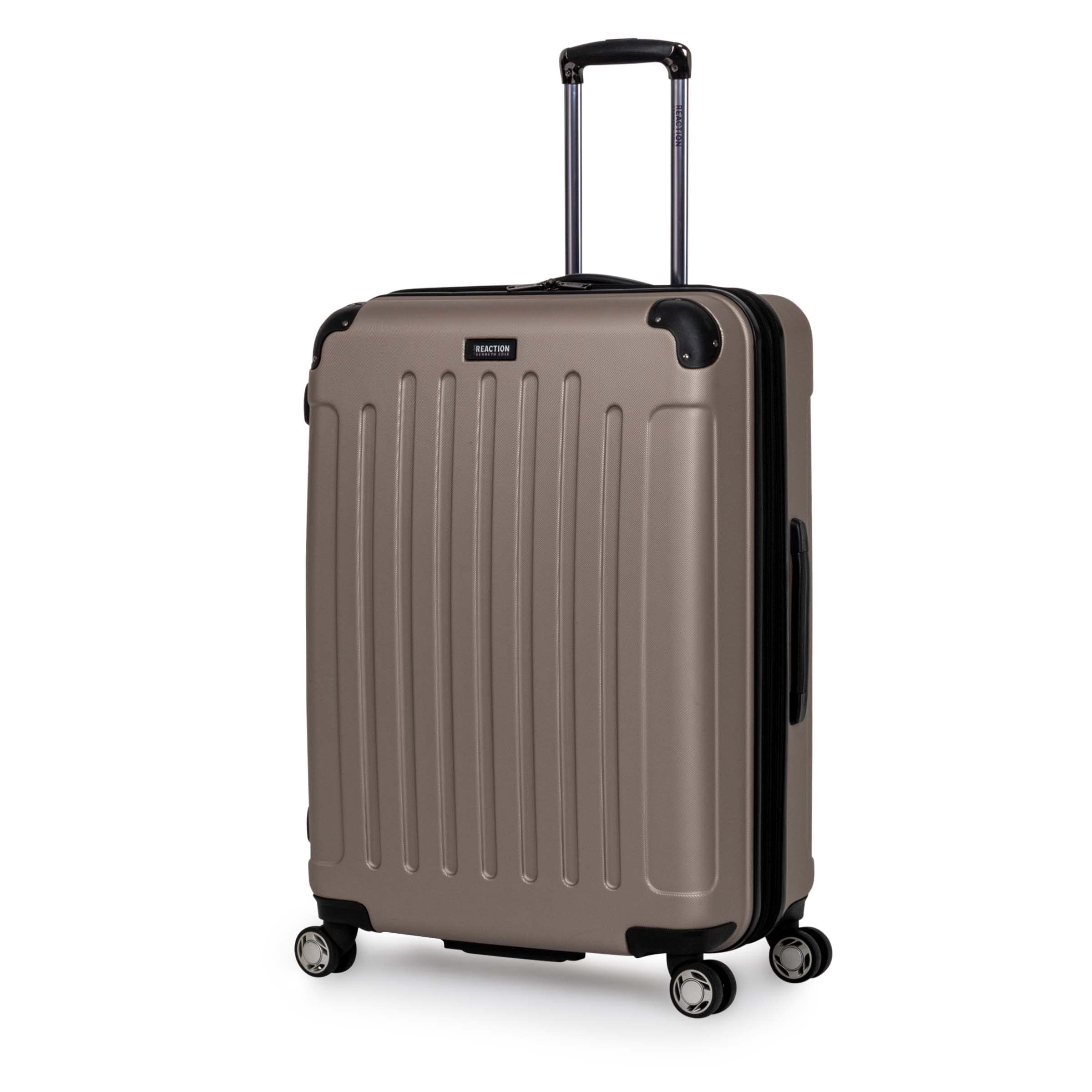 Kenneth Cole REACTION Renegade 28-Inch Expandable Hardside Luggage with 8 Spinner Wheels - Lightweight Checked Suitcase in Champagne | Perfect for International Travel & Business Trips