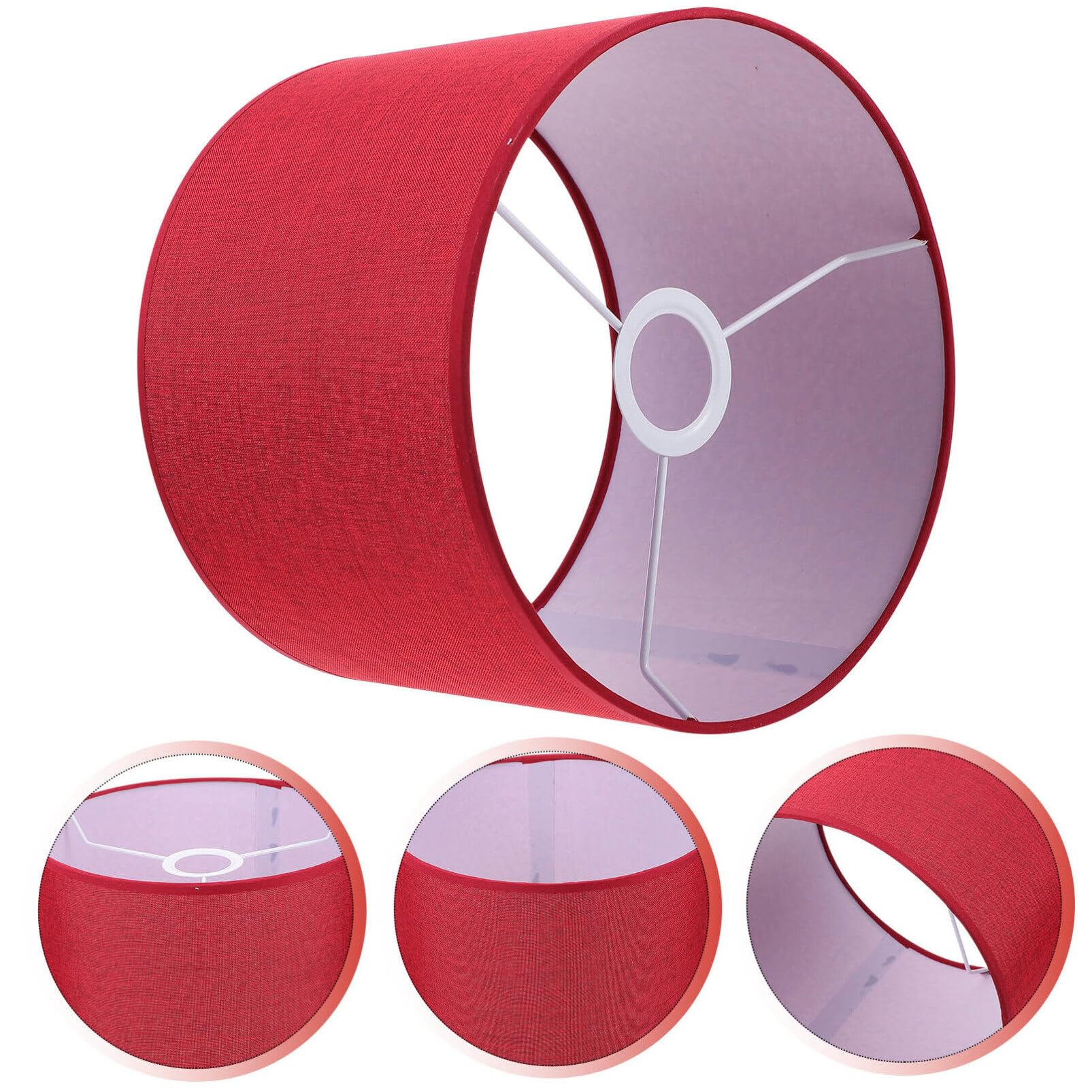 Simple Style Circular Fabric Lamp Shade - Modern Pendant Lighting Accessory for Home Decor | Perfect for Living Room, Bedroom & Nursery Lighting