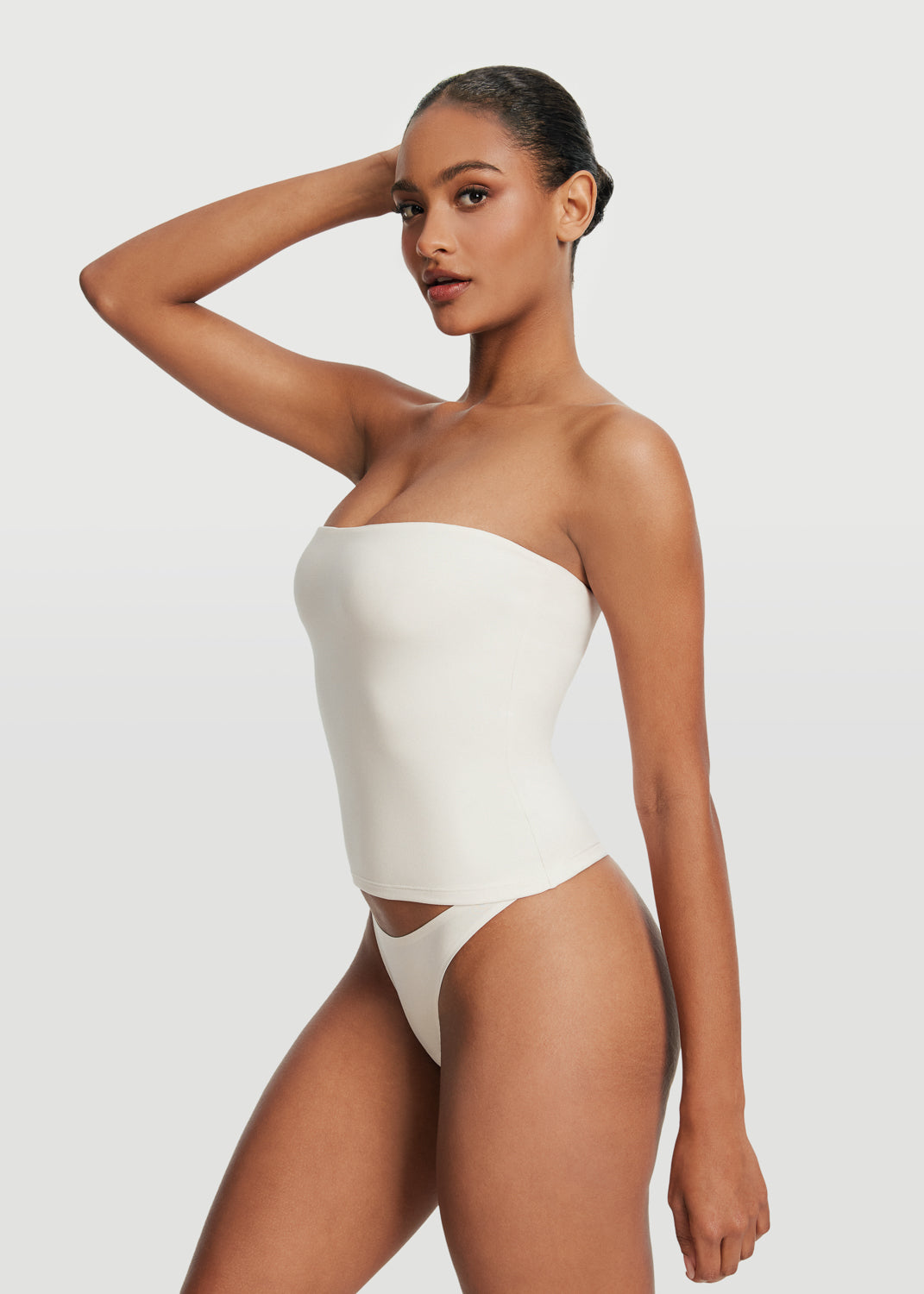 Seamless Full Length Tube Top for Women - Stretchy Comfortable Sleeveless Layering Shirt - Perfect for Yoga, Gym, and Casual Wear