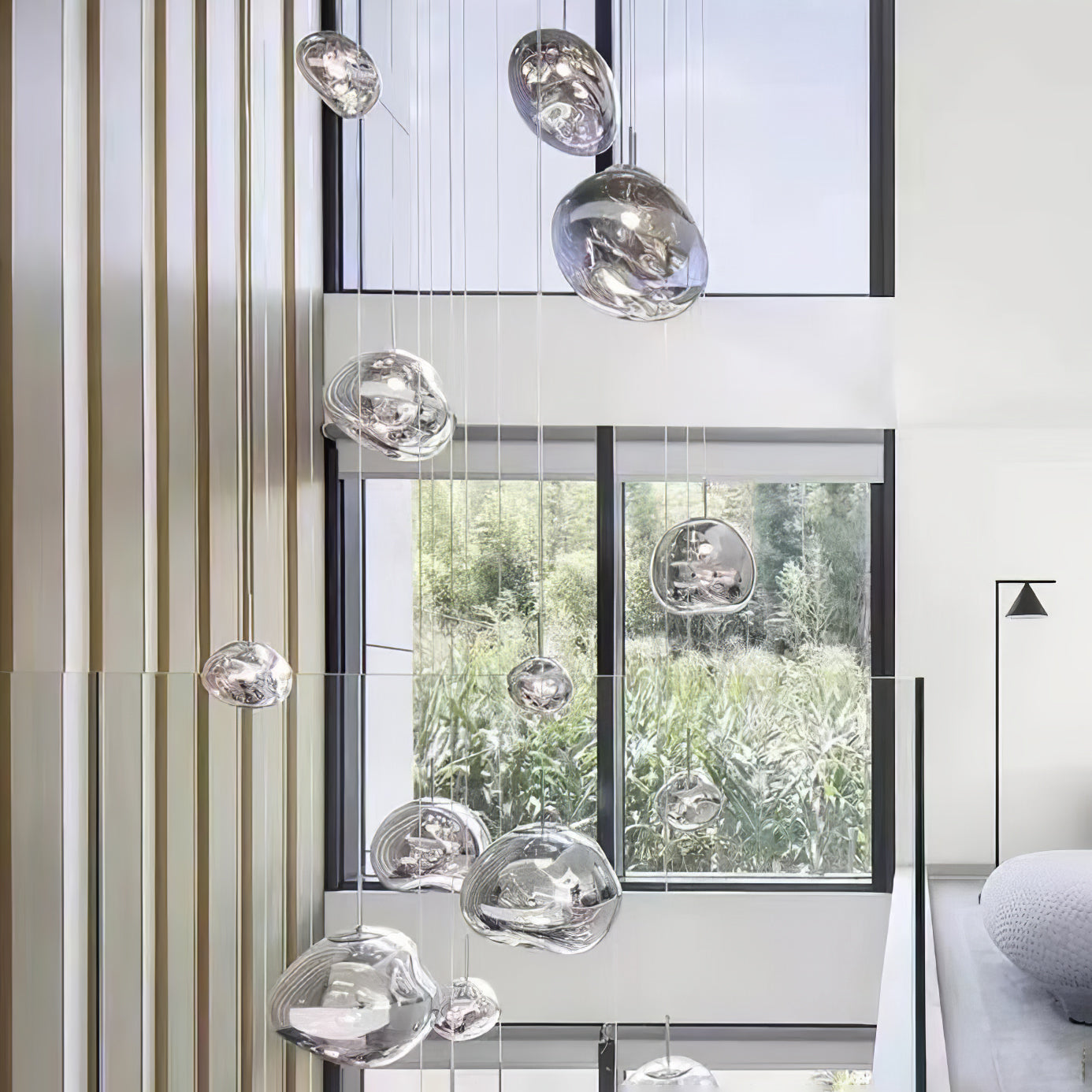 Modern Multi Lava Round Pendant Lamp - Stylish Hanging Light Fixture for Living Room, Bedroom, or Dining Room Decor