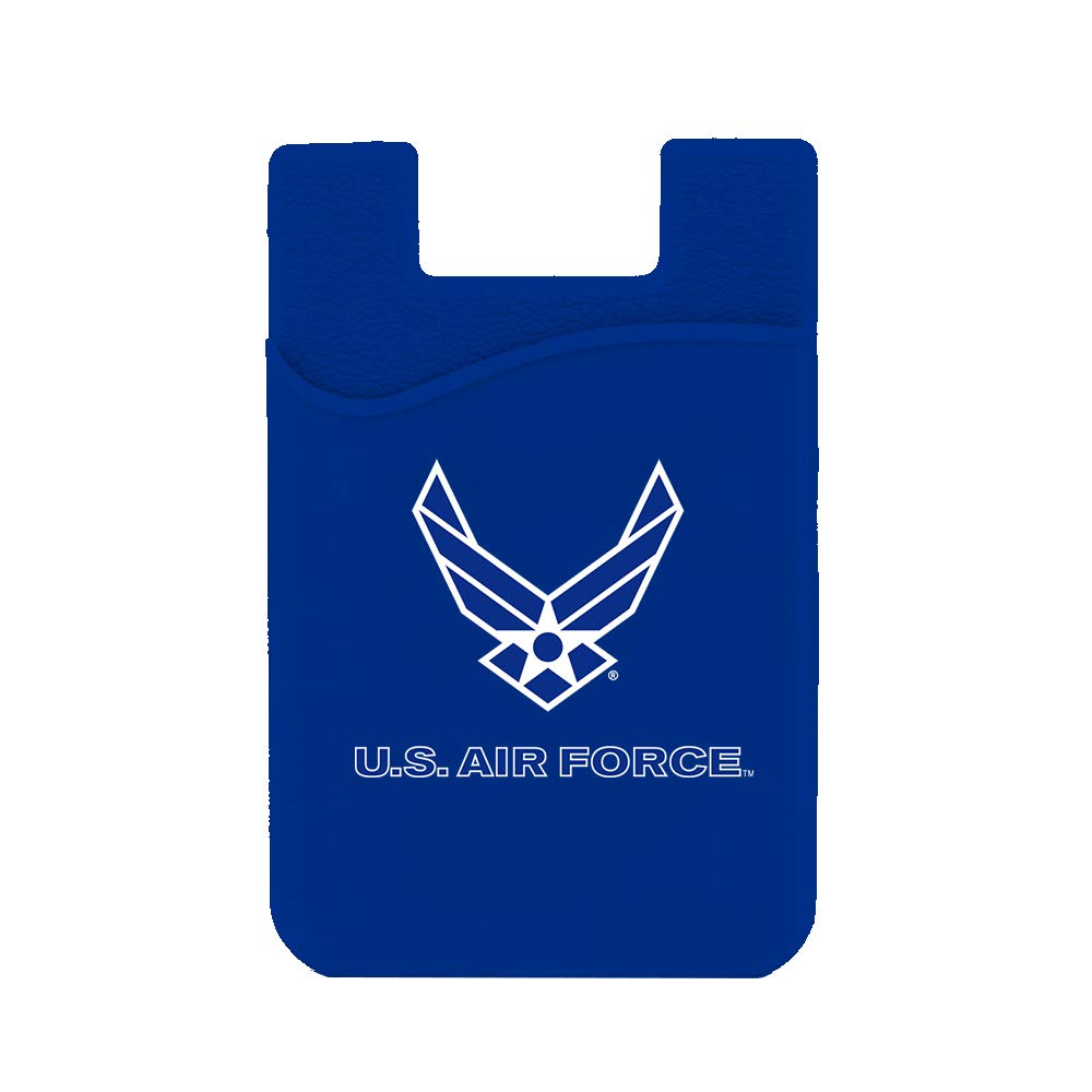 Guard Dog Silicone Credit Card Holder & Phone Wallet - US Air Force Design - Slim RFID Blocking Case for Credit Cards, Cash & ID - Perfect for Military, Travel & Everyday Use