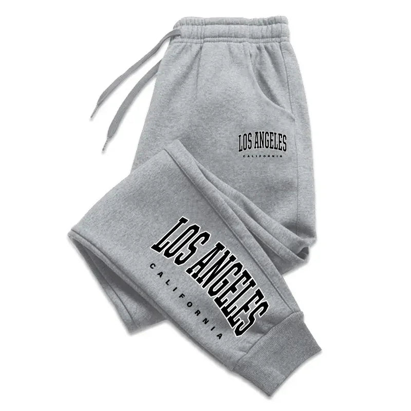 Los Angeles Women's & Men's Sweatpants - Elastic Waist Casual Jogging Pants for Outdoor Sports & Lounge Wear | High Quality Fashion Athletic Trousers | Perfect for Gym, Running, Yoga & Home Comfort