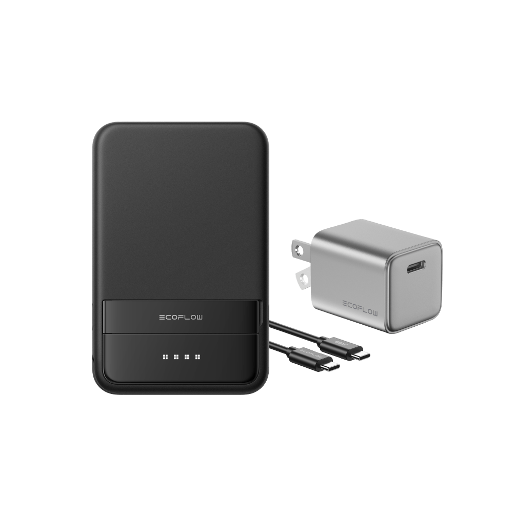EcoFlow RAPID 5000mAh Magnetic Power Bank - Portable Charger for iPhone 15/14/13, Android Phones | Perfect for Travel, Camping & Emergency Power Backup