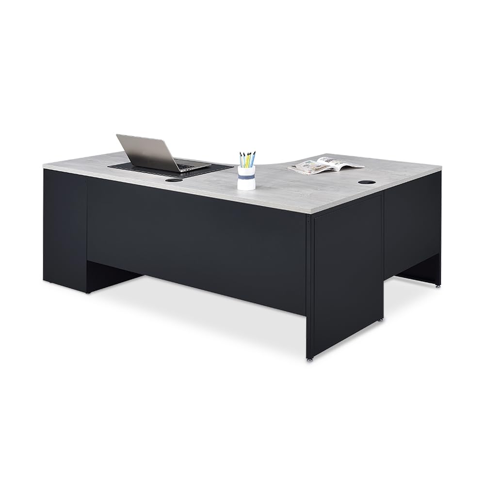 Premium L-Shaped Executive Office Desk - 72