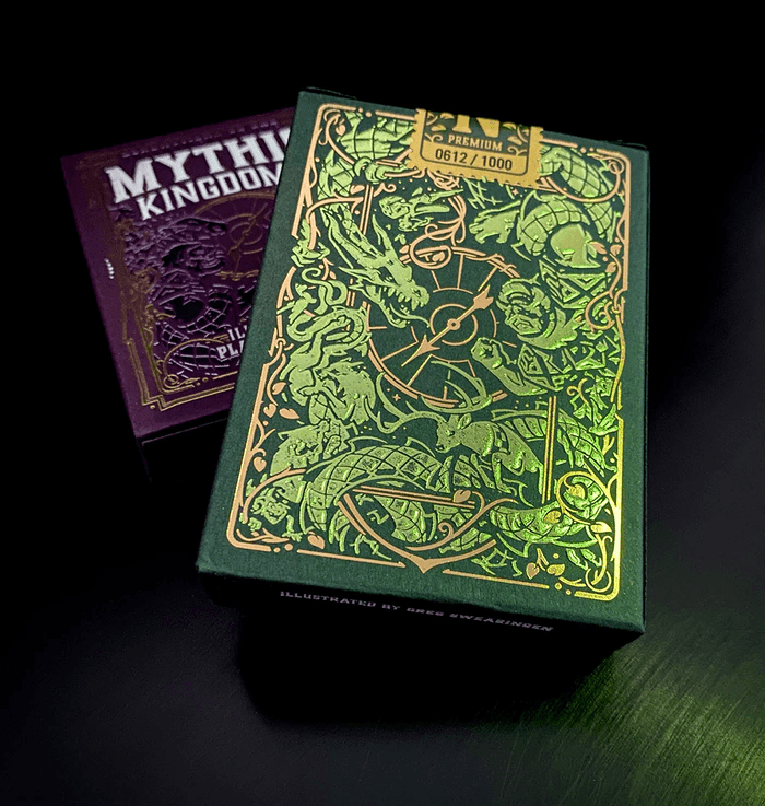 Mythic Kingdoms Premium Playing Cards Set - Fantasy-Themed Deck for Poker, Magic Tricks & Collectors | Perfect for Game Nights & Gifts