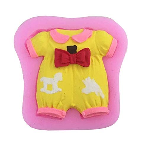RKPM HOMES 3D Silicone Baby Clothes Chocolate Mold | DIY Fondant Candy Baking Tool for Cake, Chocolate, Ice Jelly & Soap Making | Reusable Multi-Color Bakeware | Perfect for Birthday Parties, Baby Showers & Holiday Treats