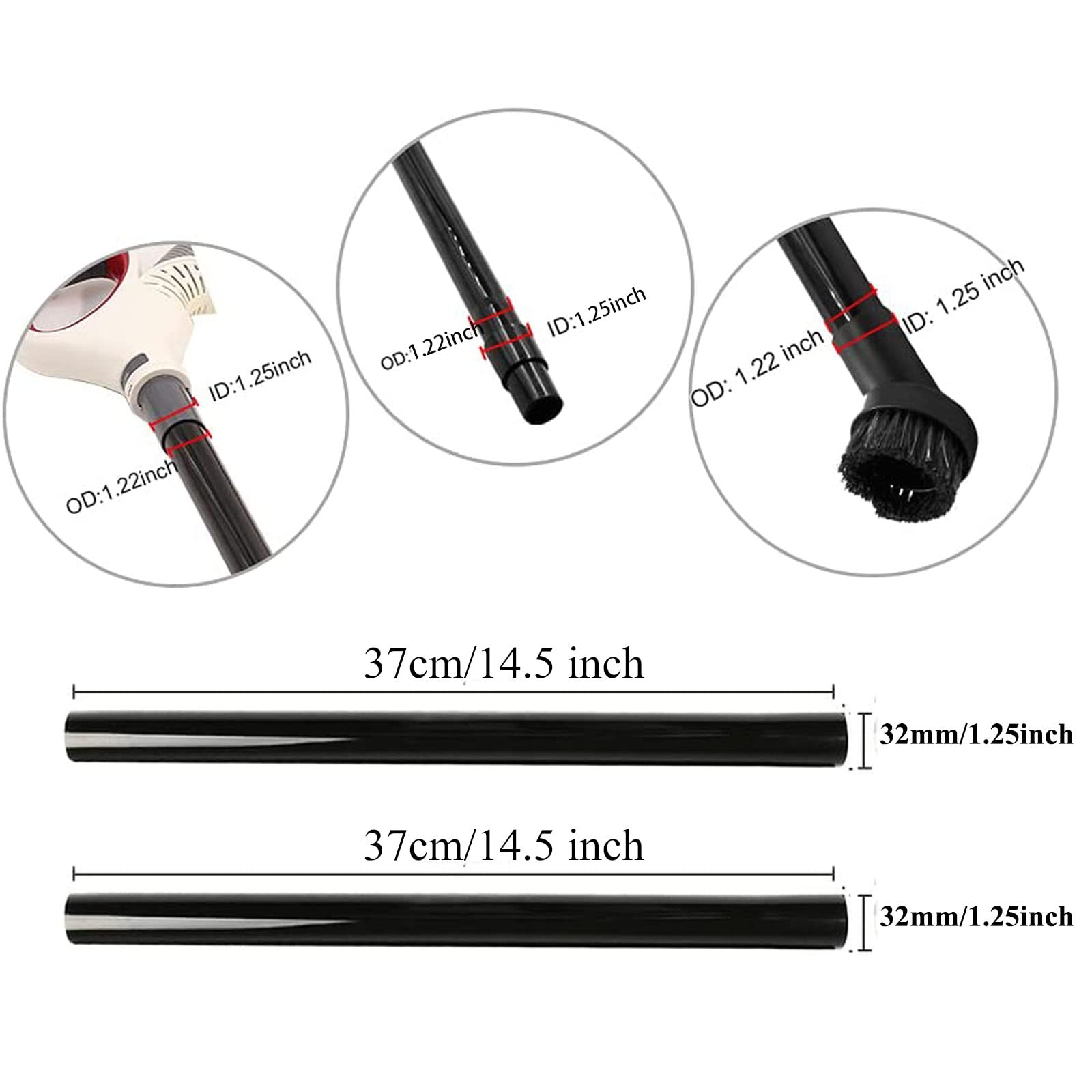 8-Piece Vacuum Attachments Kit for Shop Vac - 1 1/4