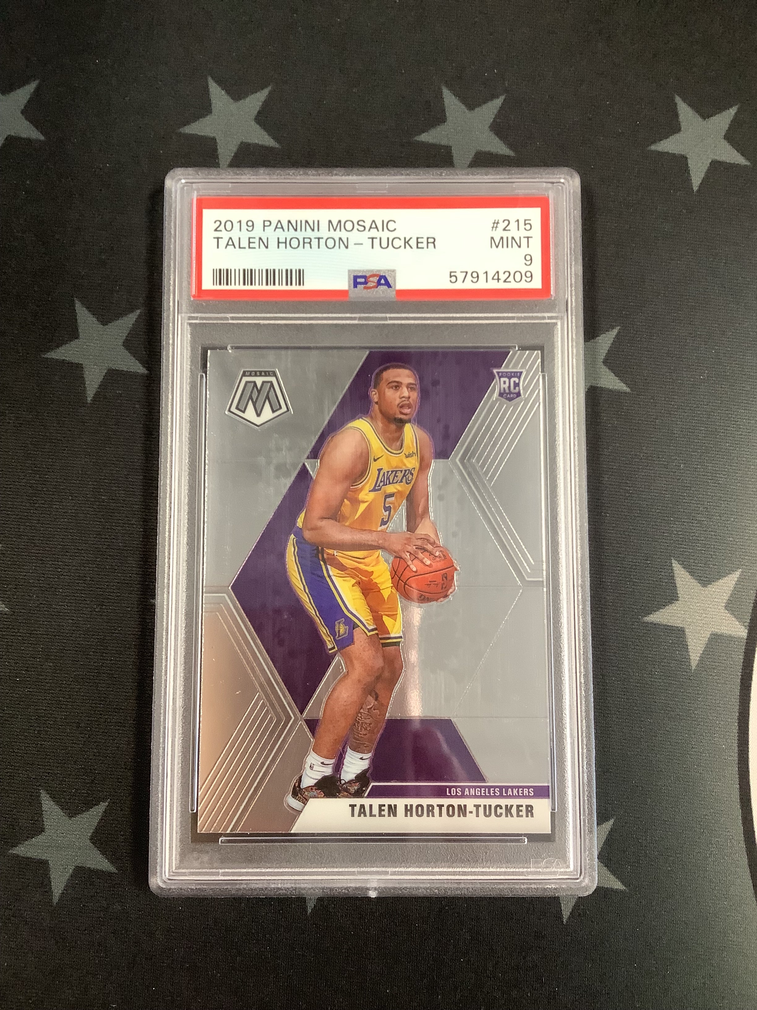 2019 Panini Mosaic Basketball Card - Talen Horton-Tucker #215 PSA Mint 9 (57914209) | Rare Collectible for NBA Fans & Sports Memorabilia Enthusiasts | Perfect for Display, Trading, and Investment