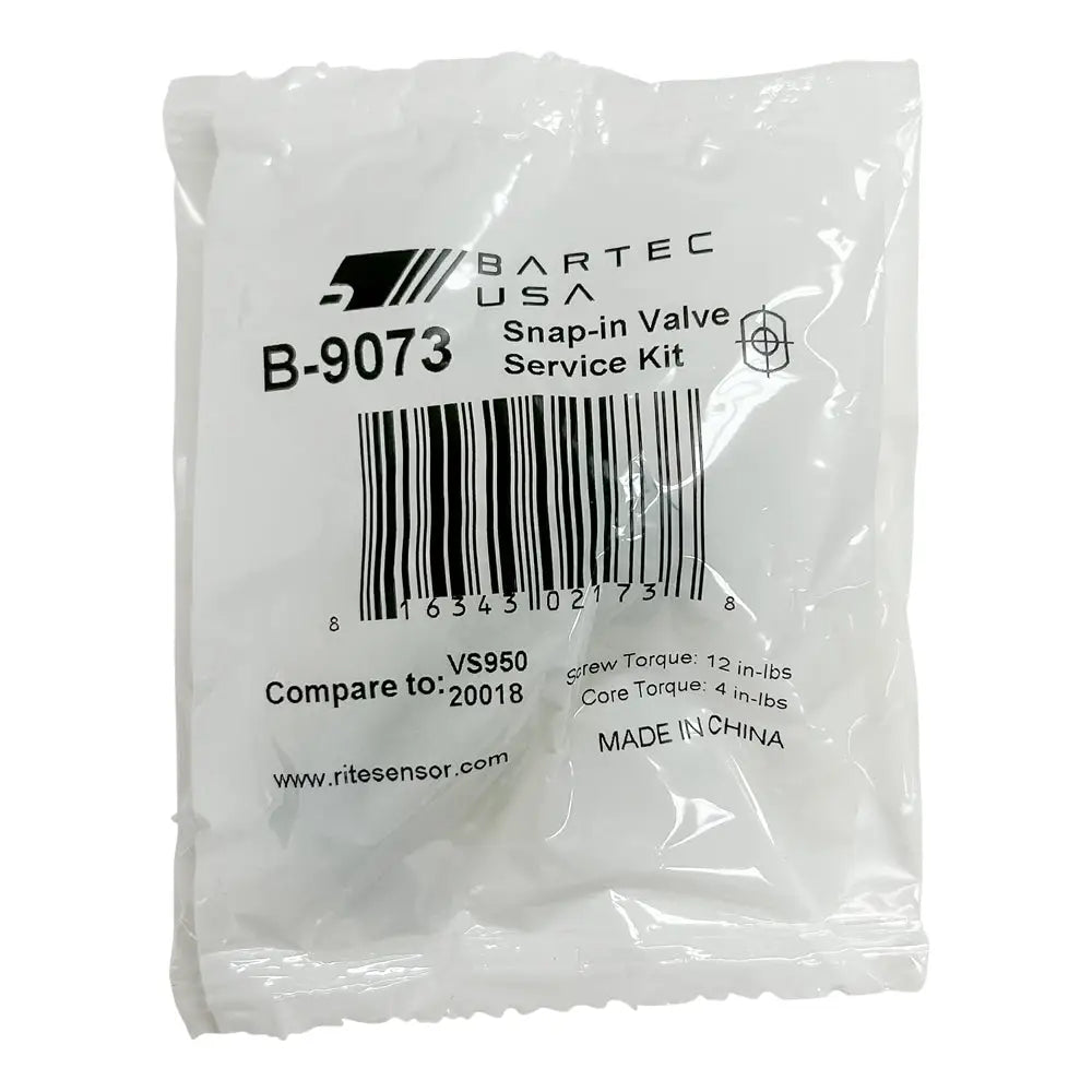 Bartec B 9073 TPMS Snap-in Valve Service Kit (VS 950, 20018) - Professional Tire Pressure Monitoring System Repair Tool for Auto Shops & DIY Enthusiasts