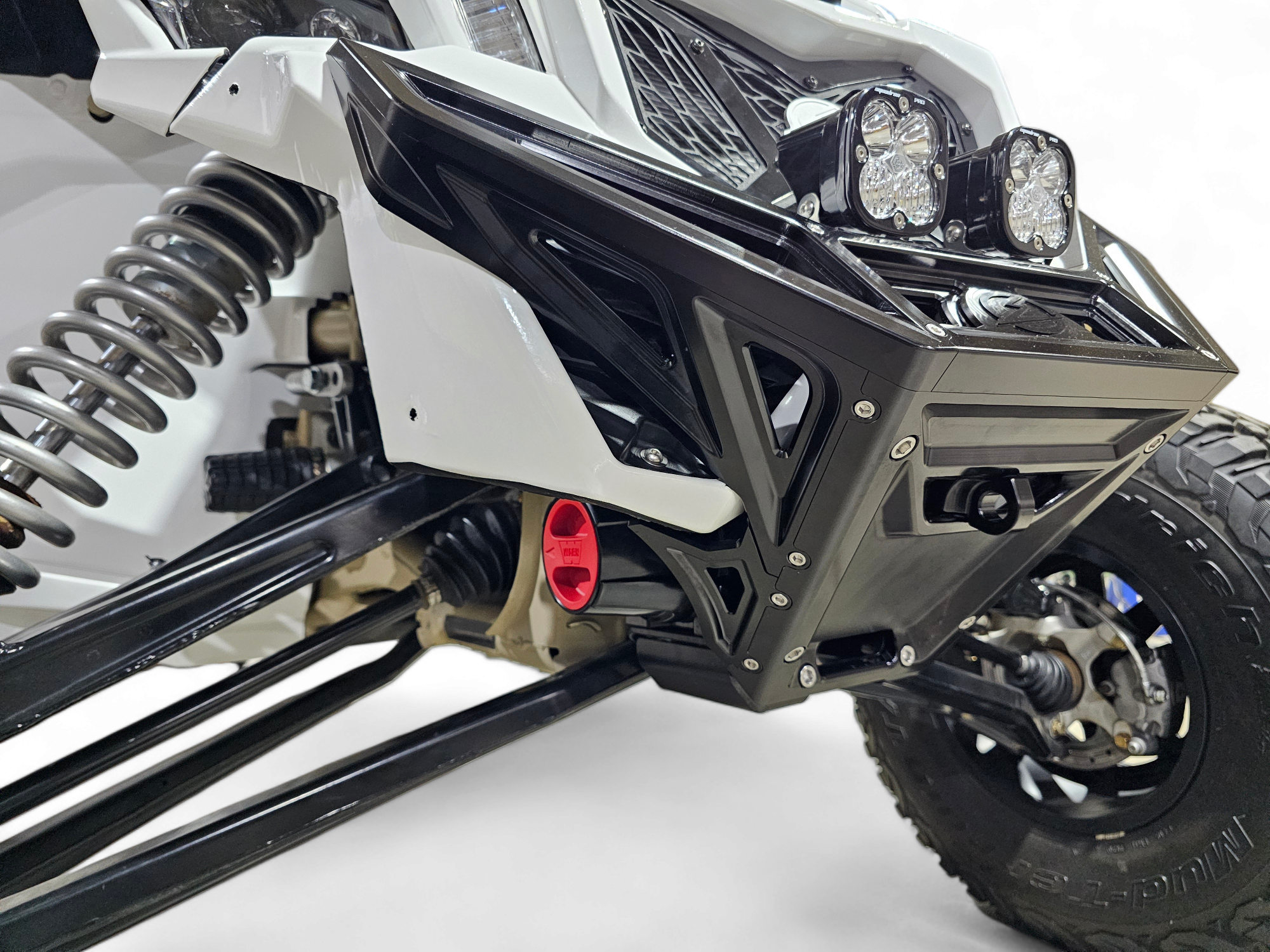 Can Am X3 Maverick Front Winch Bumper (2017-Present) - Black Anodized Billet Aluminum FWB210035 | Off-Road & Trail Riding Accessory