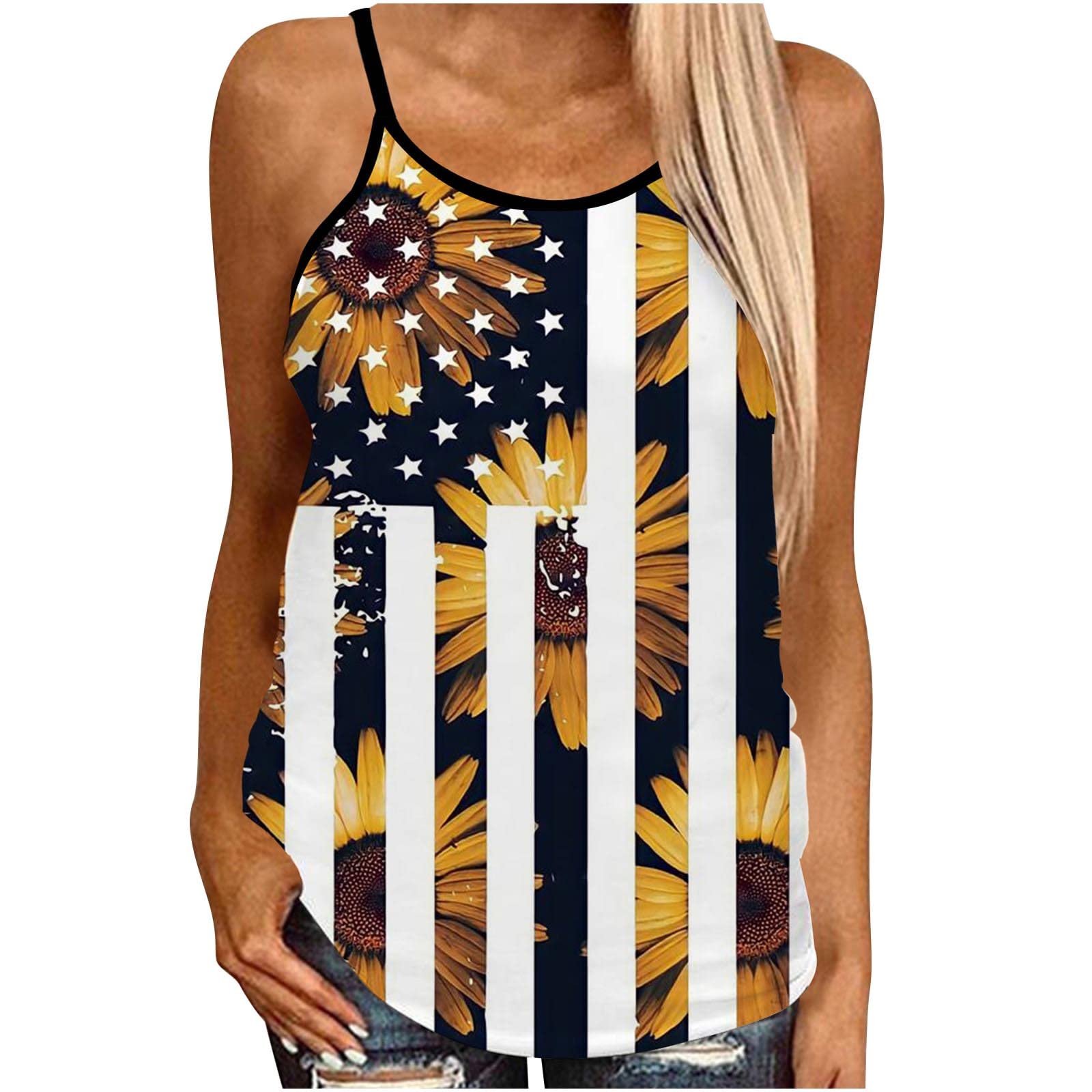 YSLMNOR Women's Floral Print Sleeveless Halter Top - Sexy Backless Summer Tank Blouse & Casual Camisole Vest | Perfect for Beach Outings, Date Nights & Summer Vacations