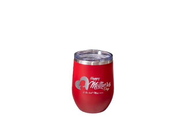 **Personalized Insulated Travel Coffee Tumbler with Lid - Mother's Day Gift for Mom, Custom Engraved 