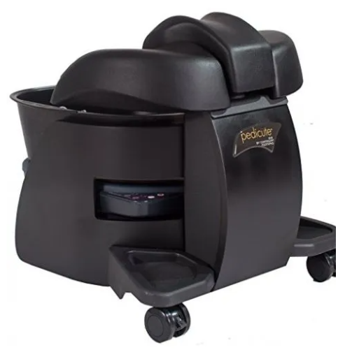 Continuum Pedicure Portable Pedi Spa - Electric Foot Spa Machine for Soft Smooth Feet, At-Home Pedicure & Relaxation - Perfect for Home, Salon & Travel Use