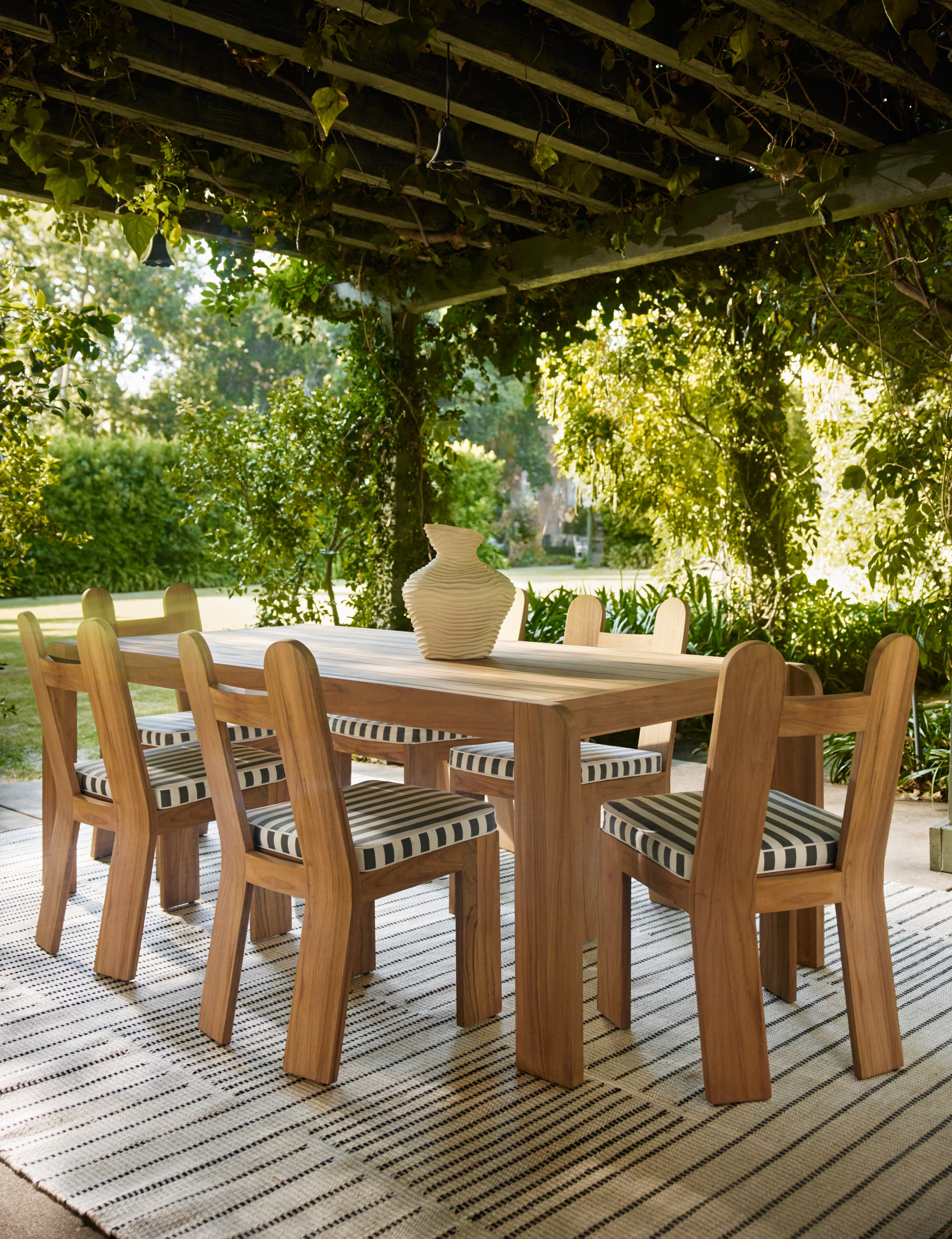 Abbot Outdoor Dining Table by Sarah Sherman Samuel - Modern Patio Furniture for Backyard, Garden & Poolside Dining