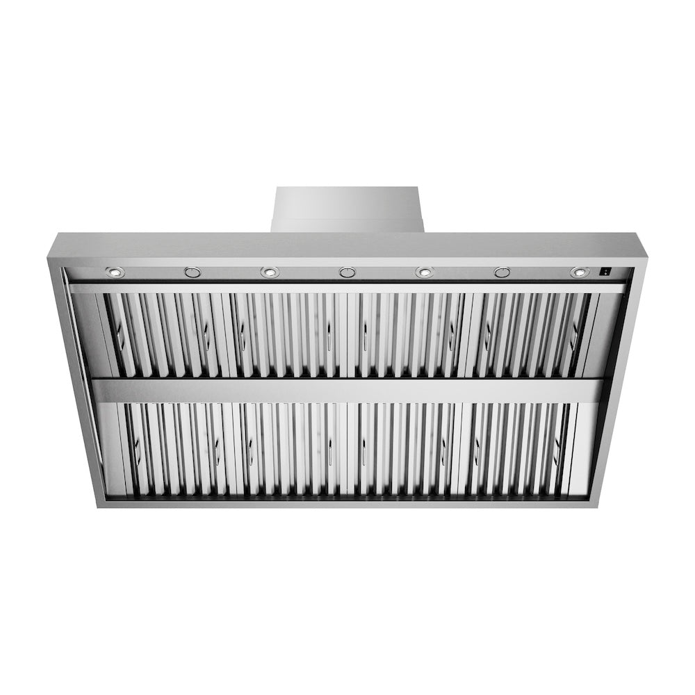 ZLINE 60 Inch Wall Mount Outdoor Grill Hood (GOW1 60) - Stainless Steel Range Hood for Backyard BBQ, Patio Cooking & Outdoor Kitchen Ventilation