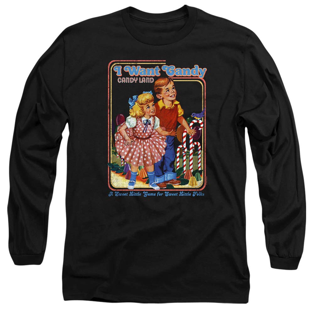 Candy Land I Want Candy Unisex Long-Sleeve T-Shirt for Men & Women - Casual Wear, Halloween Costume, Themed Party Outfit