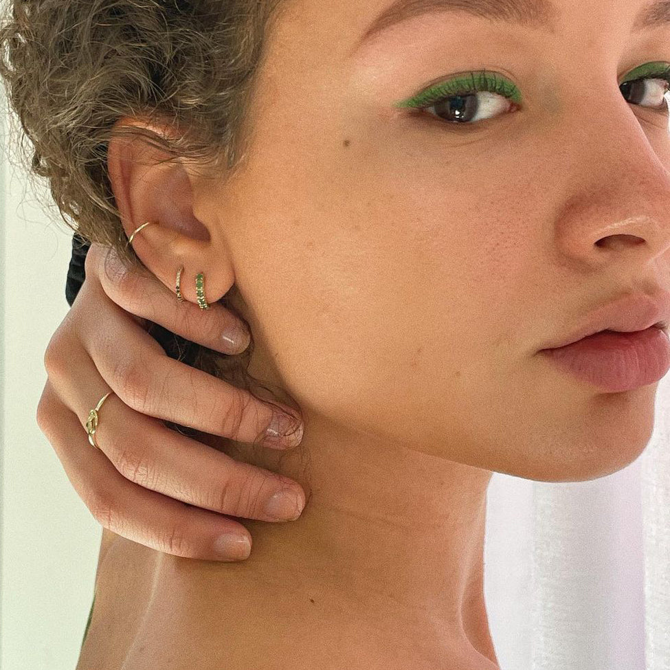 Solid Gold Essential Ear Cuff - Minimalist Hoop Earrings for Women, 14K Gold Plated Cartilage Ear Cuff Jewelry - Perfect for Everyday Wear, Parties & Special Occasions