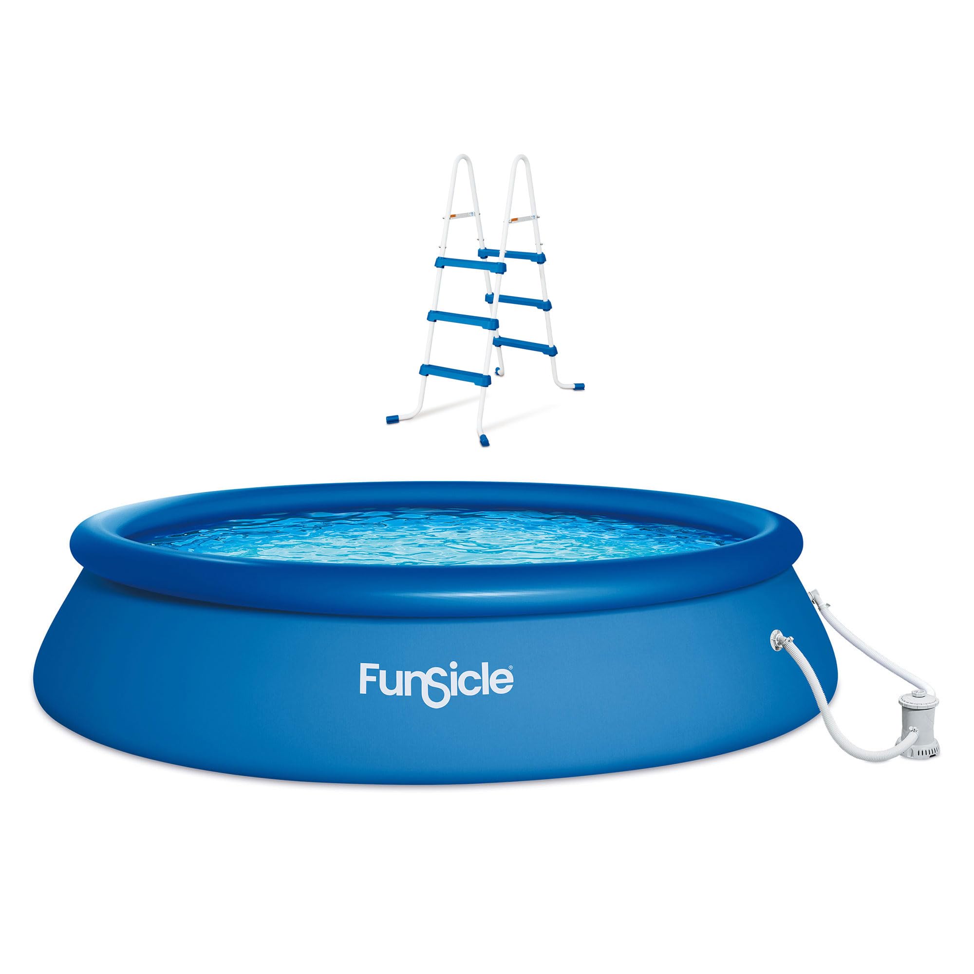 36 Inch SureStep 3-Step Swimming Pool Ladder for Above Ground Pools - Compatible with 10' x 30