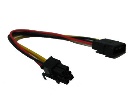 12V 4-Pin Molex to 6-Pin PCI-E Power Adapter Cable - FC46 8 Model - Perfect for GPU Power Supply in Gaming PCs and Mining Rigs